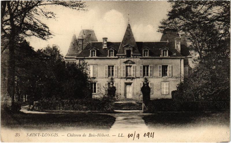 Carte postale ancienne St Longis Chateau de Bois Hebert