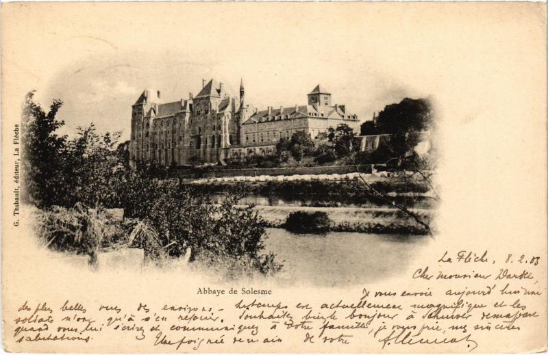Carte postale ancienne Abbaye de Solesme