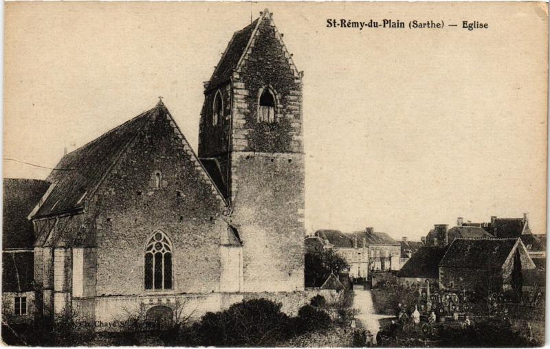 Carte postale ancienne St Remy du Plain eglise