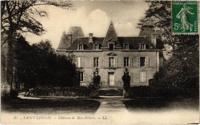 Carte postale ancienne St Longis Chateau de Bois Hebert