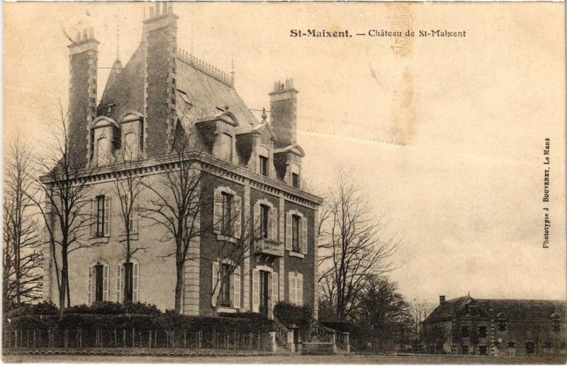 Carte postale ancienne St Maixent Chateau de Saint-Maixent à Saint-Maixent