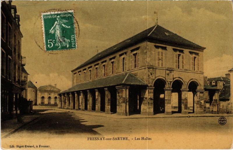 Carte postale ancienne Fresnay les Halles