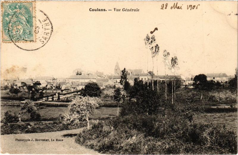 Carte postale ancienne Coulans vue generale