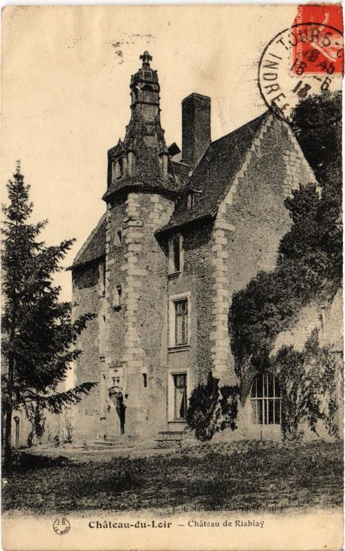 Carte postale ancienne Chateau du Loir Chateau de Rlablay