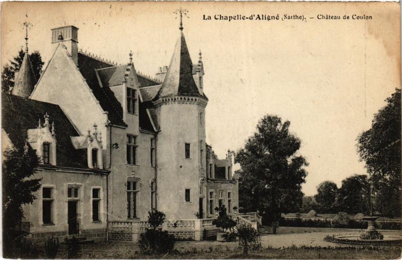 Carte postale ancienne La Chapelle d'Aligne Chateau de Coulon