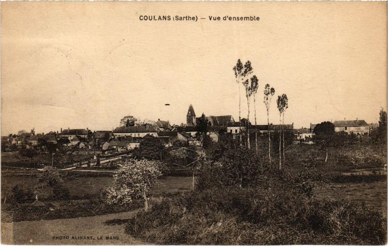 Carte postale ancienne Coulans vue d'ensemble