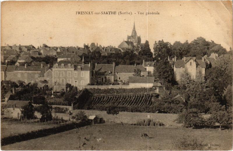 Carte postale ancienne Fresnay vue generale