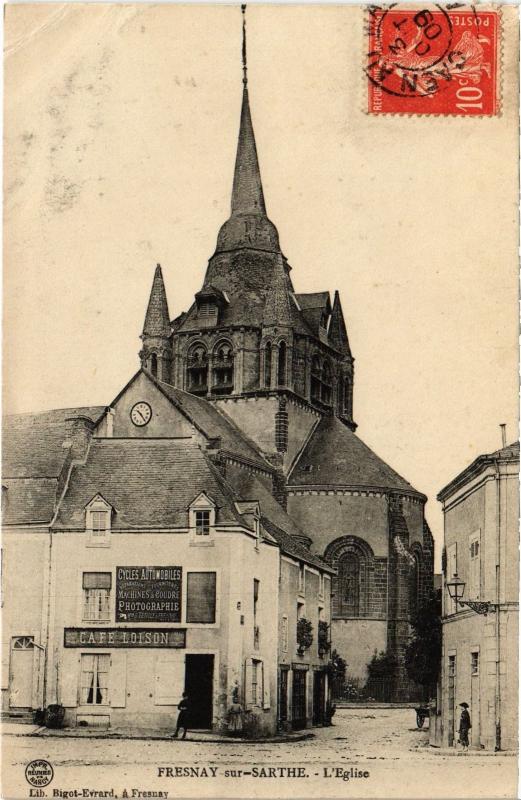 Carte postale ancienne Fresnay Eglise