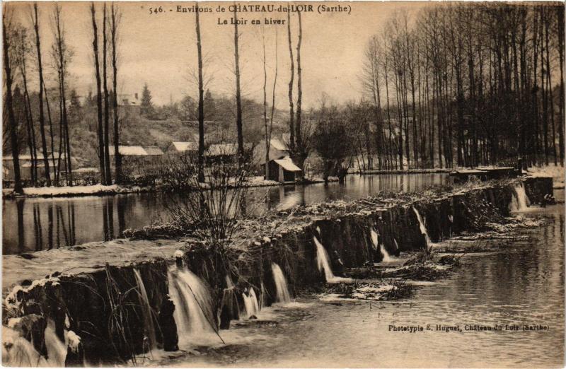 Carte postale ancienne Le Loir en hiver