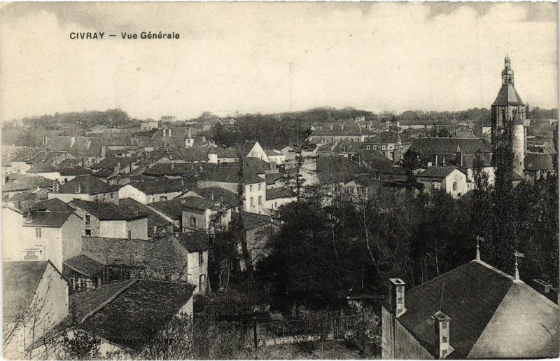 Carte postale ancienne Civray vue generale