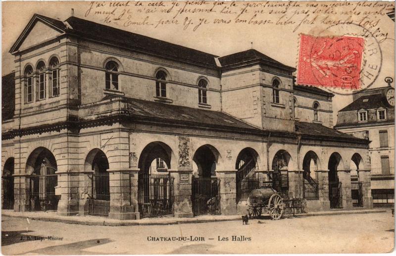 Carte postale ancienne Chateau du Loir les Halles