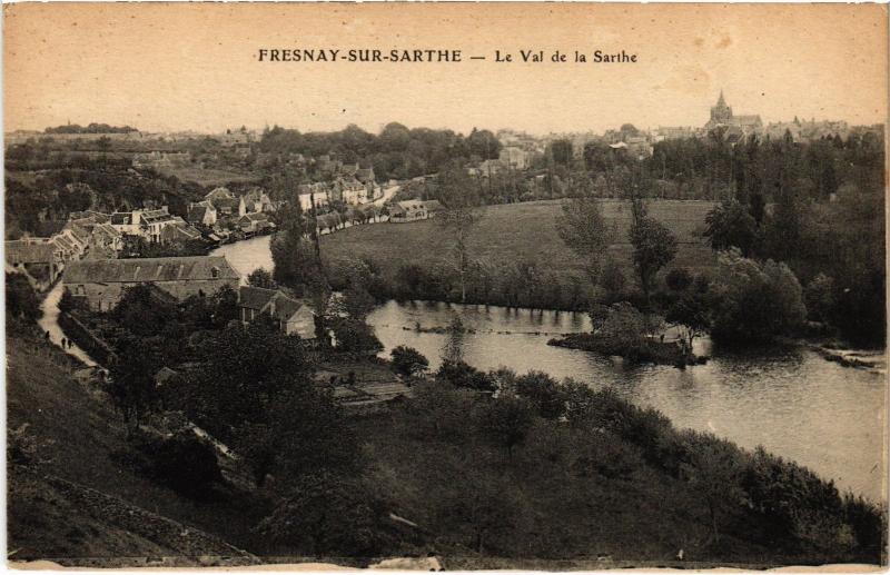 Carte postale ancienne Fresnay le Val de la Sarthe