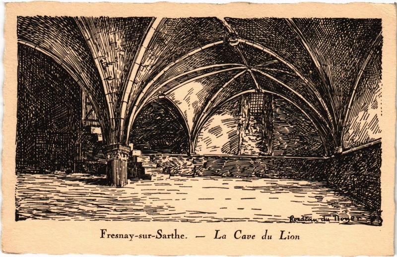 Carte postale ancienne Fresnay la Cave du Lion