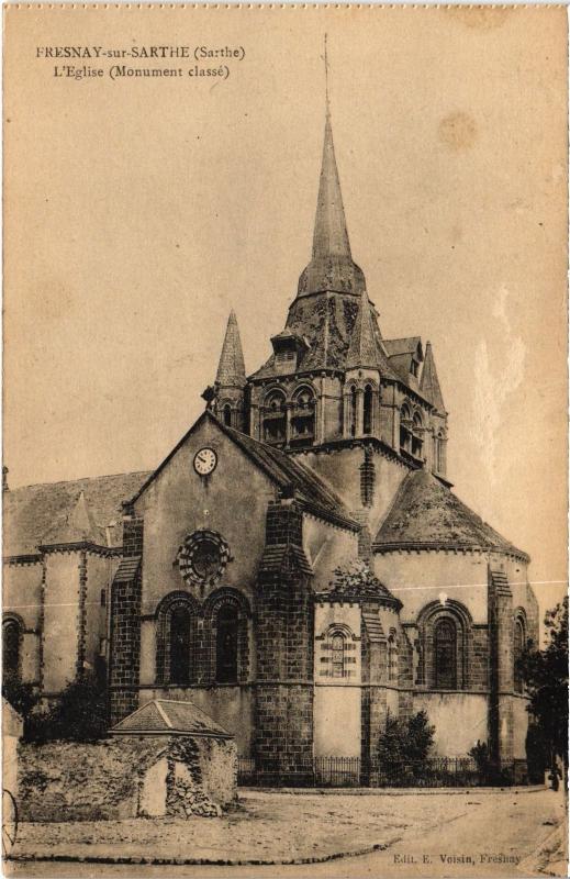 Carte postale ancienne Fresnay Eglise