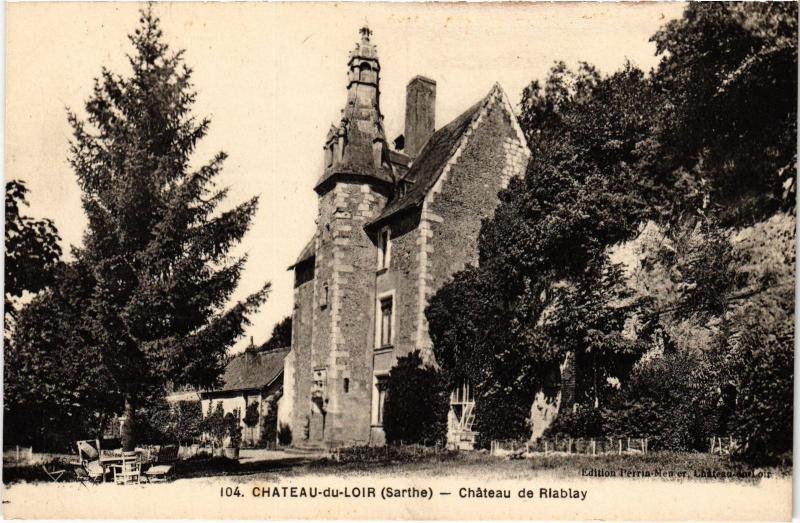 Carte postale ancienne Chateau du Loir Chateau de Rlablay