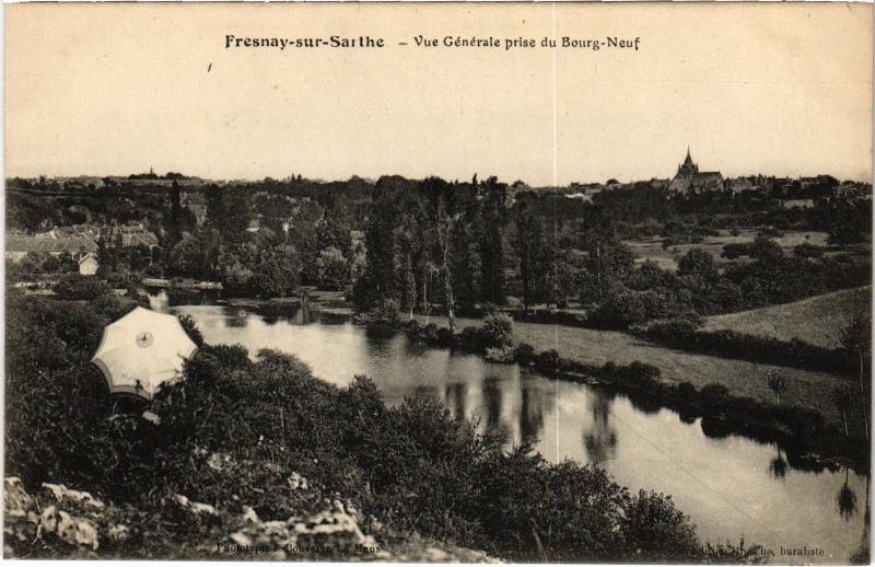 Carte postale ancienne Fresnay vue generale