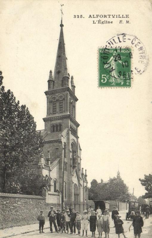 Carte postale ancienne Alfortville-L'Eglise à Alfortville