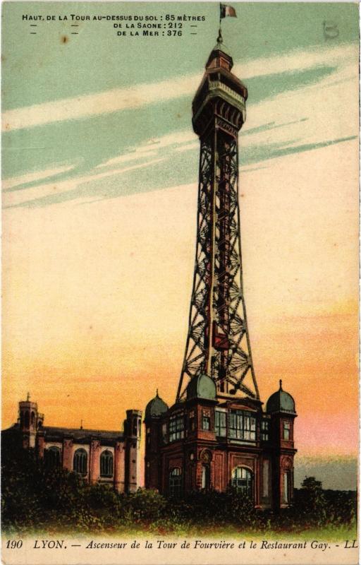 Carte postale ancienne Haut de la Tour au Dessus du Sol