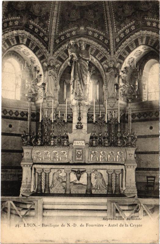 Carte postale ancienne Basilique de N.-D. de Fourviere