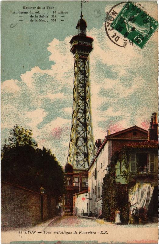 Carte postale ancienne Hauteur de la Tour