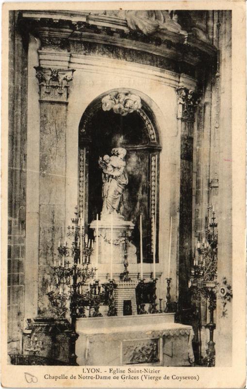 Carte postale ancienne Lyon - Eglise Saint-Nizier à Lyon