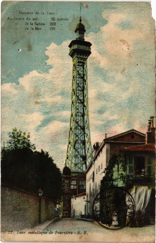 Carte postale ancienne Hauteur de la Tour