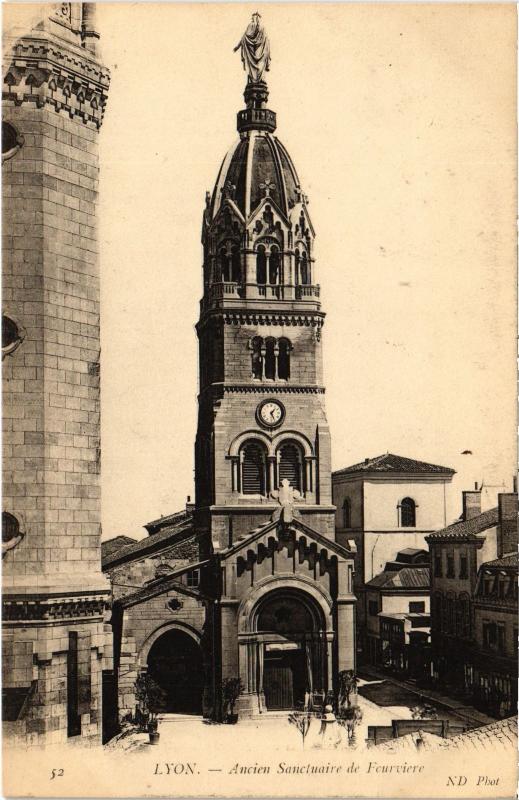 Carte postale ancienne Lyon - Ancien Sanctuaire de Fourviere à Lyon