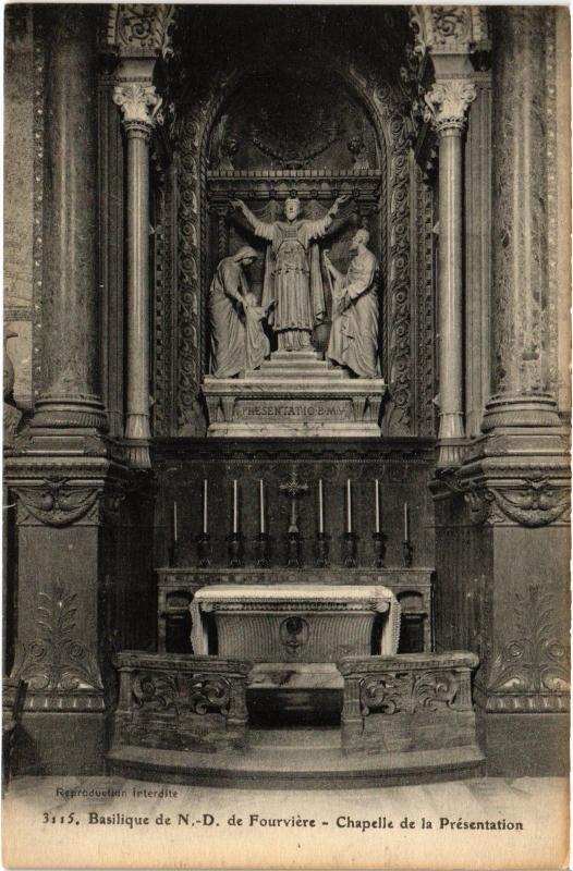 Carte postale ancienne Basilique de N.-D. Fourviere - Chapelle de la Presentation