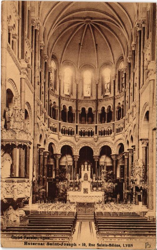 Carte postale ancienne Externat Saint-Joseph - Rue Sainte-Helene