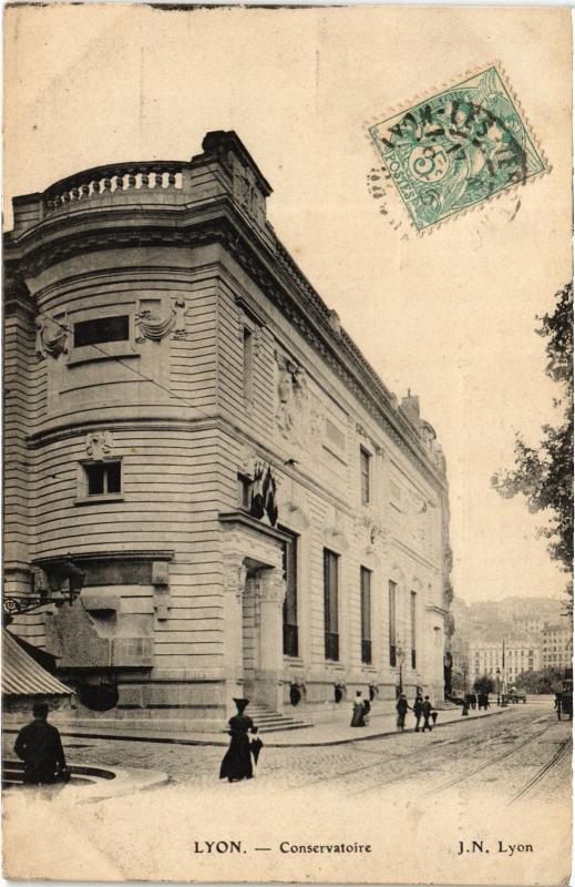 Carte postale ancienne Lyon - Conservatoire à Lyon