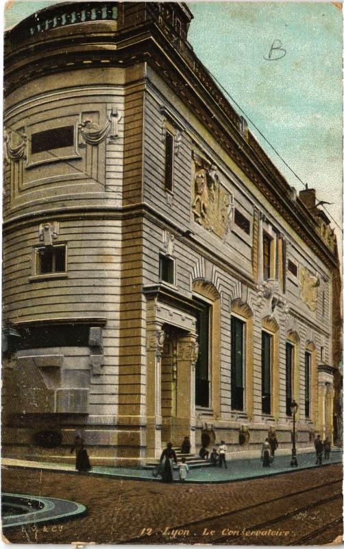 Carte postale ancienne Lyon - Le Conservatoire à Lyon