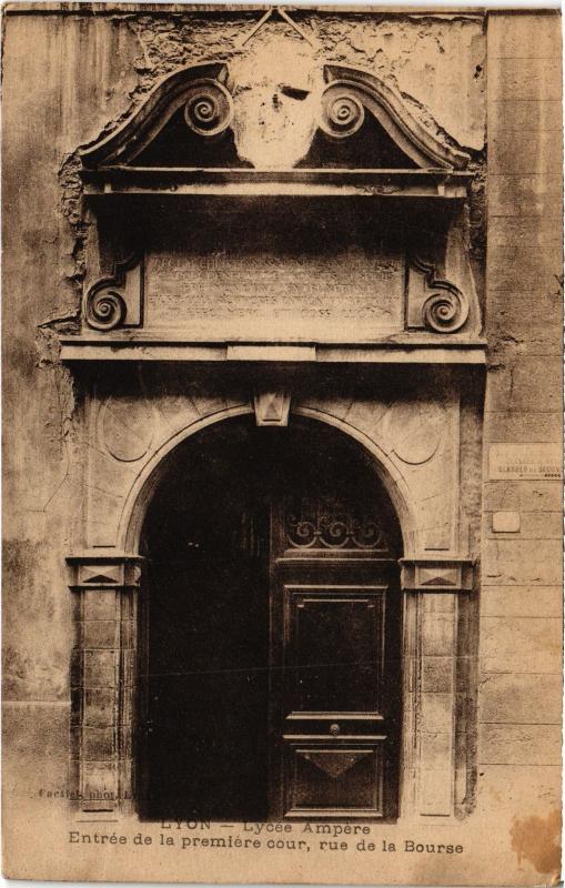 Carte postale ancienne Lyon - Lycée Ampere à Lyon