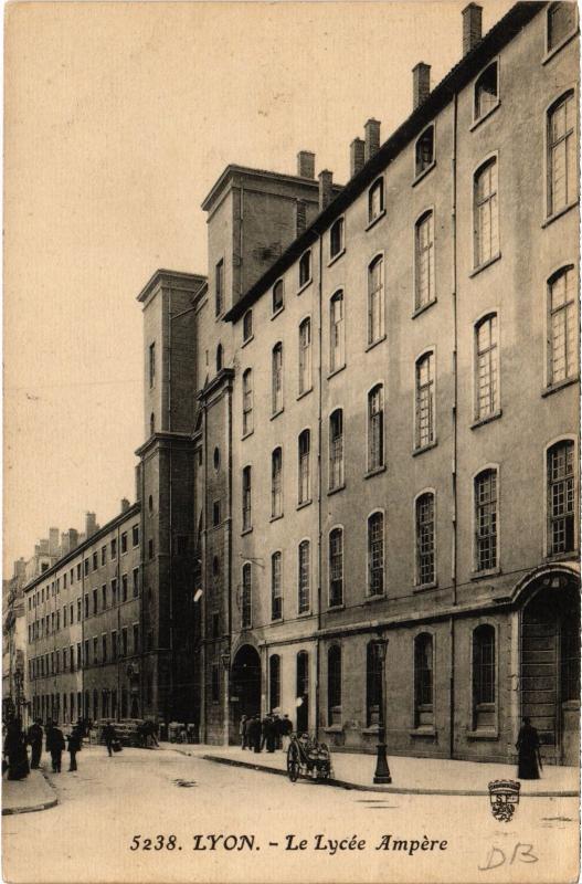 Carte postale ancienne Lyon - Le Lycée Ampere à Lyon