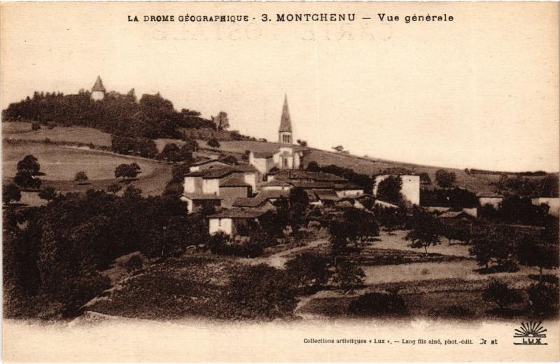 Carte postale ancienne Montchenu - Vue générale à Montchenu