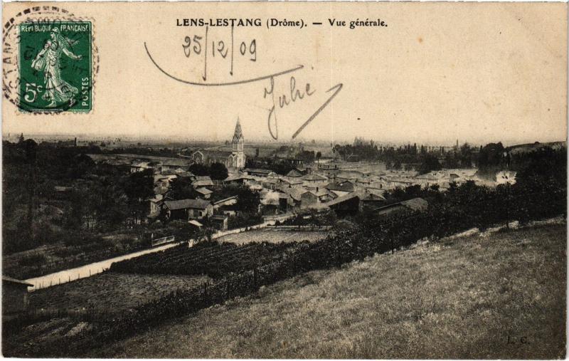 Carte postale ancienne Lens-Lestang - Vue générale à Lens-Lestang