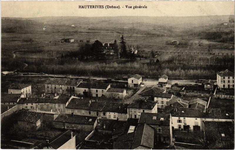 Carte postale ancienne Hauterives - Vue générale à Hauterives
