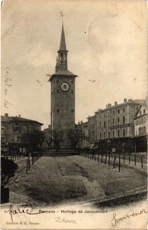 Carte postale ancienne Romans - Horloge de Jacquemart