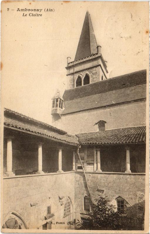 Carte postale ancienne Ambronay Le Cloitre à Ambronay