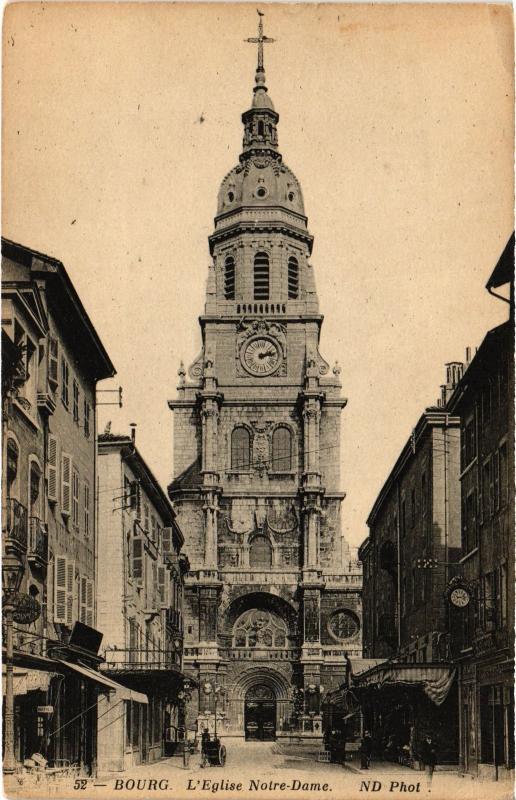 Carte postale ancienne Bourg L' Eglise N.-D.