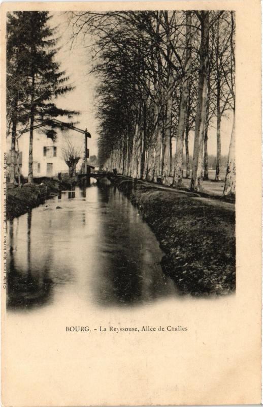 Carte postale ancienne Bourg La Reyssouse Allée de Challes