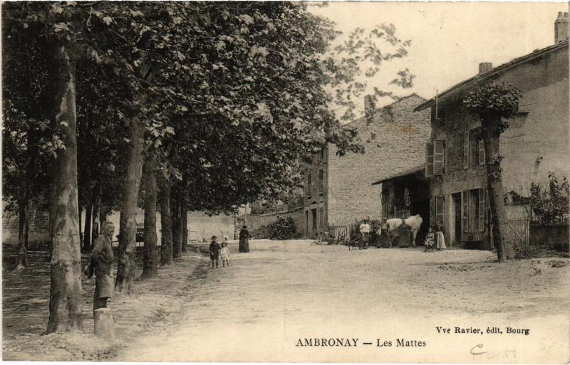 Carte postale ancienne Ambronay Les Mattes à Ambronay