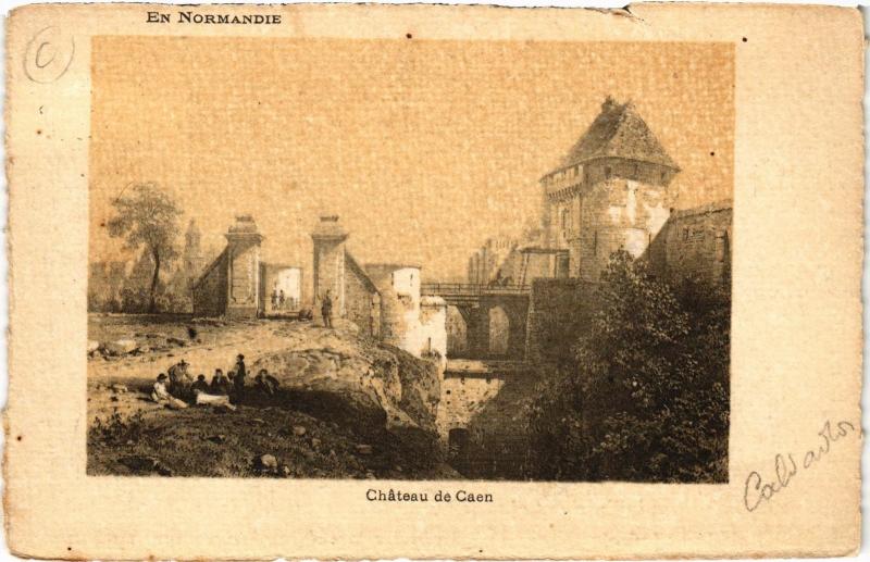 Carte postale ancienne Caen - Chateau de Caen à Caen