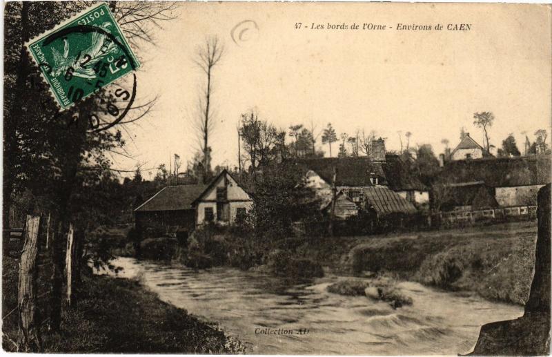 Carte postale ancienne Caen - Env. - Les Bords de L'Orne à Caen