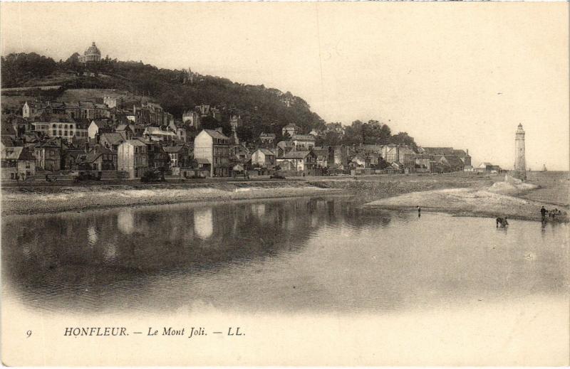 Carte postale ancienne Honfleur - Le Mont Joli à Honfleur