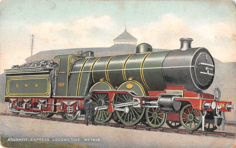 Carte postale ancienne Theme Train - Atlantic Express Locomotive