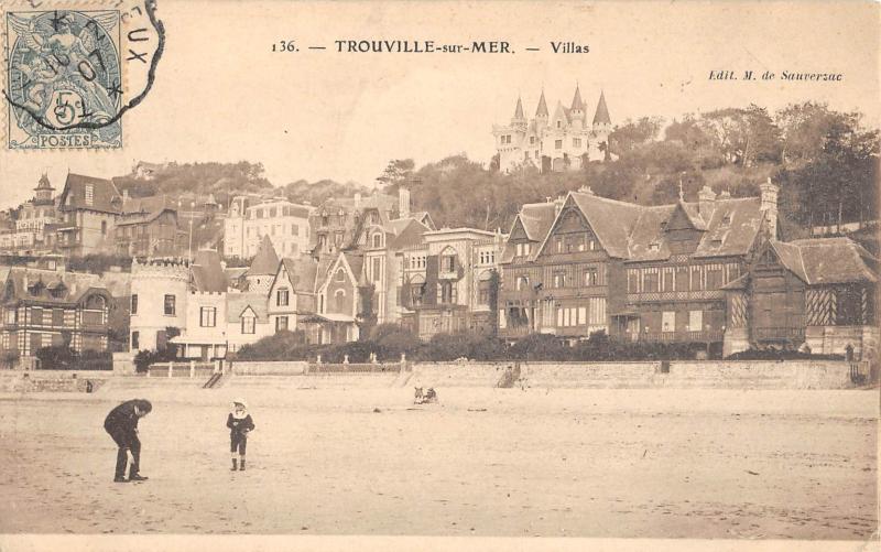 Carte postale ancienne Trouville Sur Mer - Villas à Trouville-sur-Mer