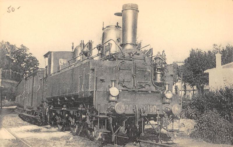 Carte postale ancienne Locomotives De L'Orleans - Machne Tender N°2190 A Vapeur