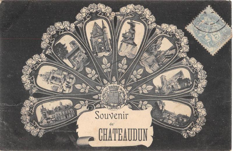 Carte postale ancienne Souvenir De Chateaudun