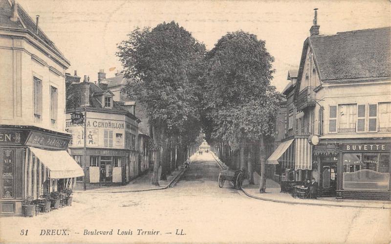 Carte postale ancienne Dreux - Boulevard Louis Ternier à Dreux