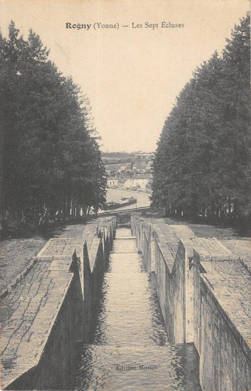 Carte postale ancienne Rogny - Les Sept Ecluses